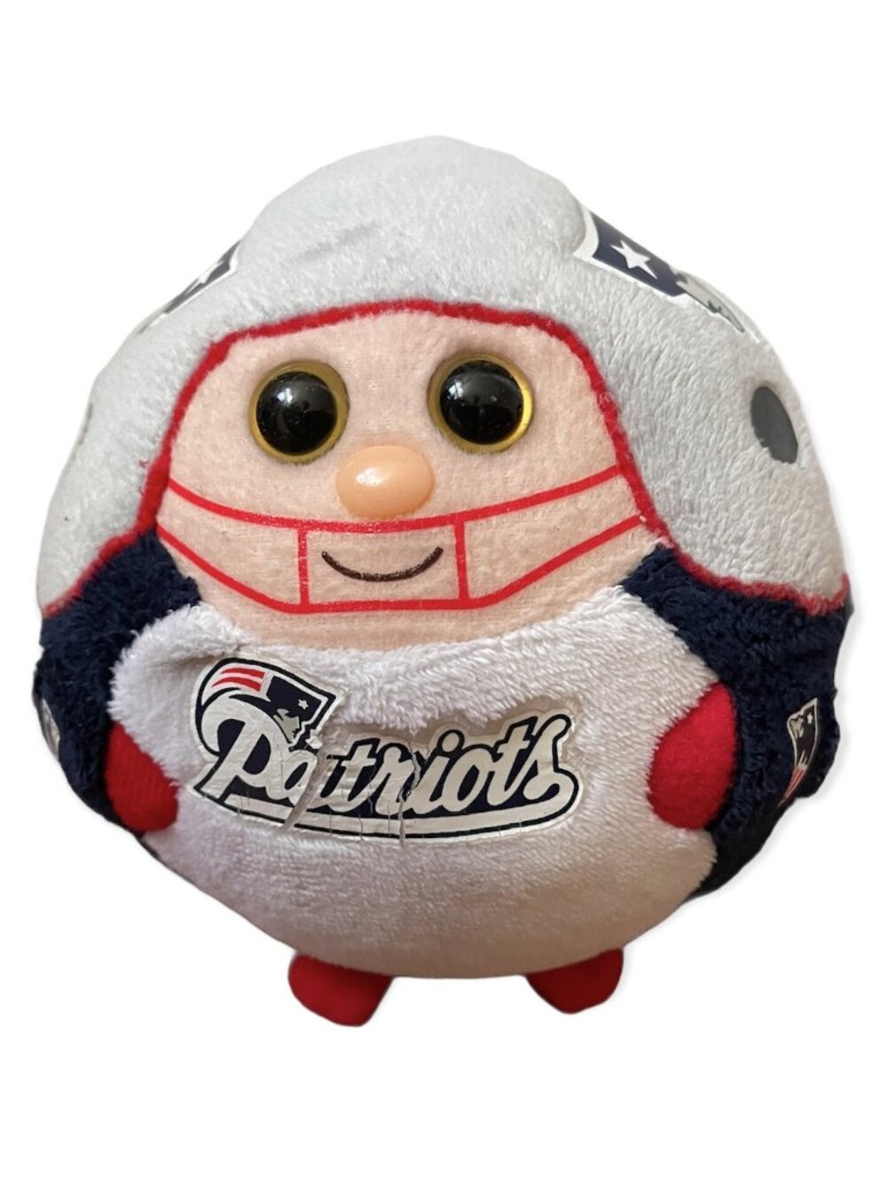 New England Patriots TY Beanie Ball Plush Toy Football NFL Tom Brady 12 2016